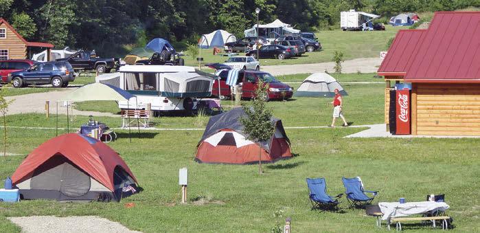 CAMPSITES Full Hook-Up 5-3-2 amp w/cable - Back-In Our Back-In sites are approximately 5 feet wide and 5 feet deep.