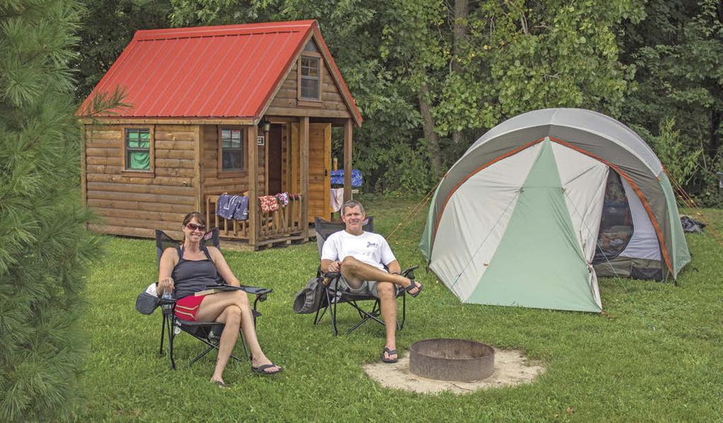 These spacious sites are geared to accommodate the longest of RV s, with the length of these sites ranging 65-78 feet in length. Each landscaped site has cable hook-up, picnic table, and fire ring.