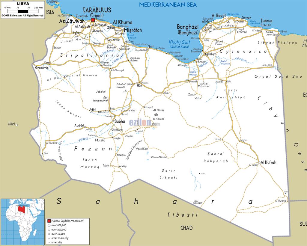 Aquaculture in Libya General information Libya covers about 1,750,000 km 2 with