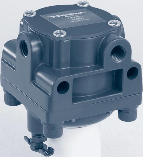 Depth Filter Units come equipped with high capacity 40 micron filter housed in dripwell Two Outlet Connections Provides piping versatility REGULATOR FEATURES Stable Output and Repeatability Provides