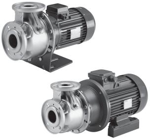 CHARACTERISTICS S OF THE ELECTRIC PUMPS The SH series comprises single-stage centrifugal pumps in pressed AISI 31 stainless steel.