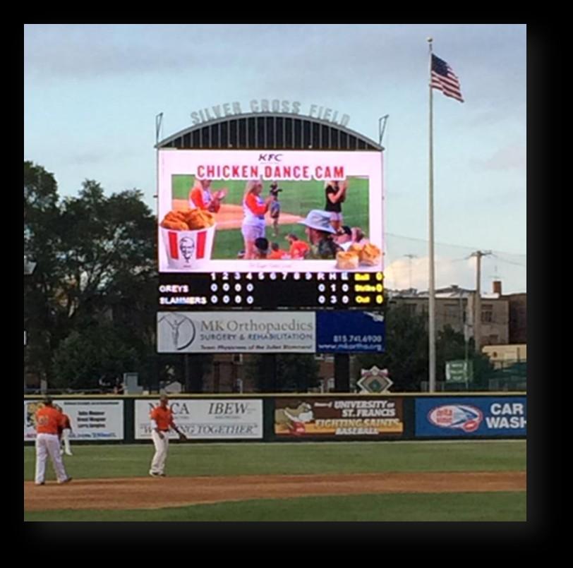 Go interactive with our 900 sq. ft. video board!
