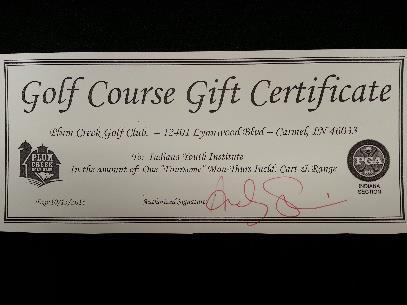 Donated By: Plum Creek Golf Club Starting Bid: $100 Crooked Stick Golf