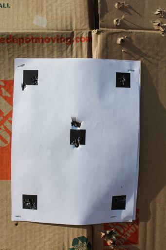 Quick Recap: 5-Square target, live-fire from 3