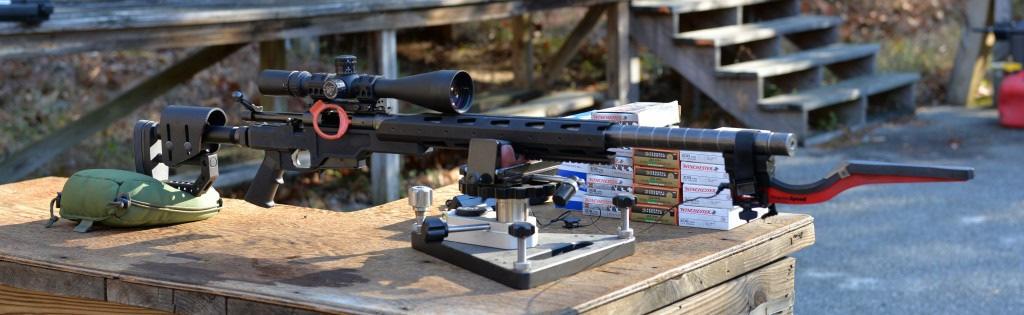 Remington 700 short action receiver Shilen.308 1:10 match grade stainless steel unturned barrel blank TACMOD chassis system Badger Maximized scope rail Spuhr ISMS scope mount Nightforce NXS 5.