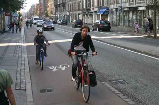 Bike Lanes Coloured Parent comfortable with child