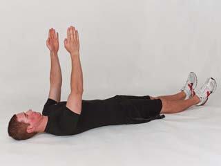 Start the movement by extending your arms straight back towards the