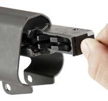 The rear lip of the bolt should easily fit into the square cutout of the bolt carrier.