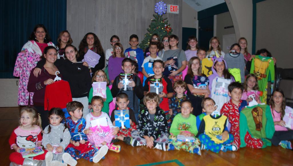St. Katherine Redondo Beach, CA The dance groups donated 40 brand new pajamas to a local shelter, just in time for