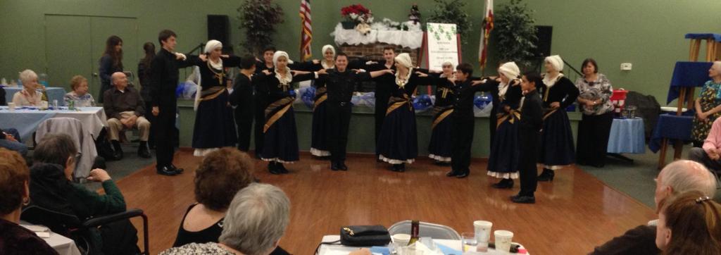 St. Demetrios Camarillo, CA The Agape Dancers visited a local senior center in Camarillo in December to bring cheer