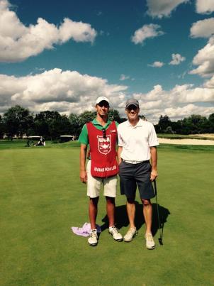 From then on, my competitive nature overtook me and I made sure I was working longer than the other candidates. Evans Scholar Nathan Graham caddying for Jason Hanson at Oakland Hills Country Club.