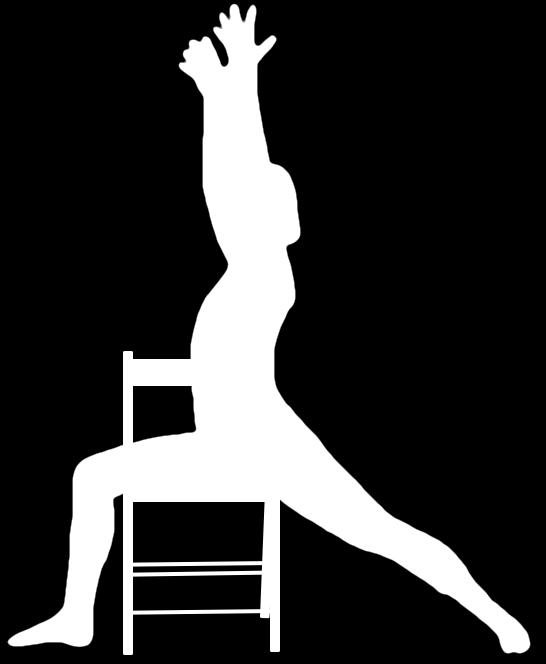 for Specific Yoga Poses Warrior I Pose in Chair 1.