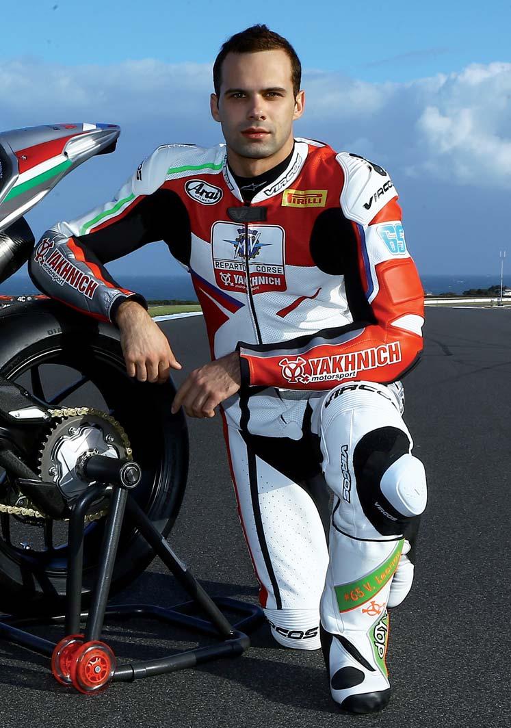 Vladimir Leonov (Supersport rider) After a highly successful career in motocross, Vladimir began track racing in 2005. In 2007 he made his debut in European Superstock 600 cc.