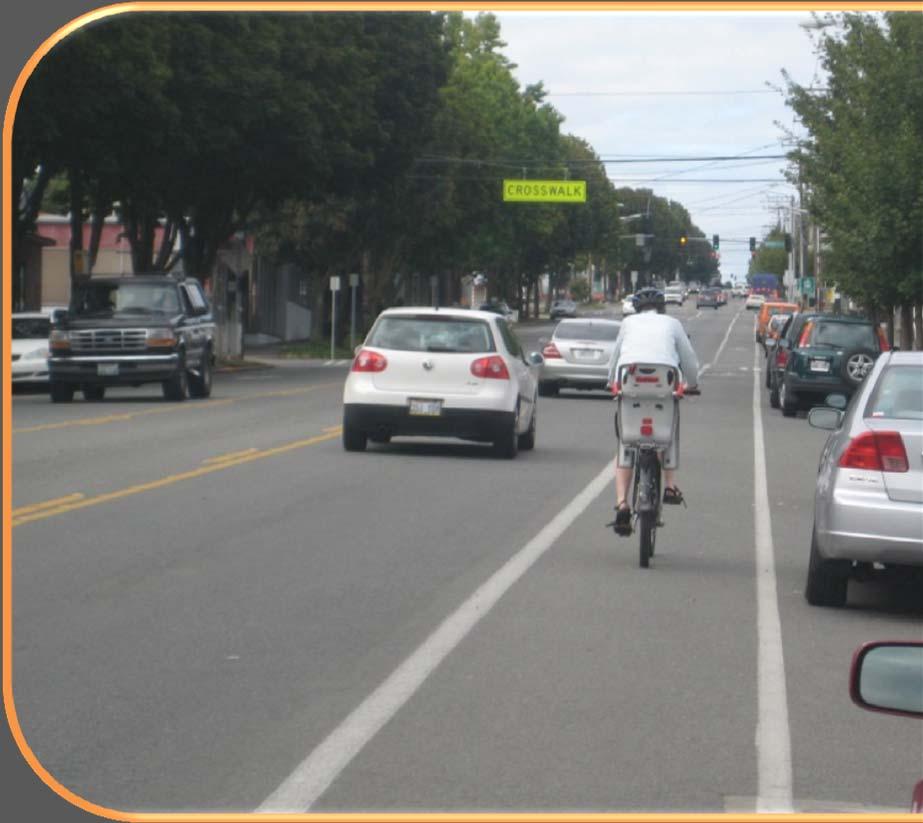 BIKE LANES Nuanced guidance on widths (4 to 7 feet) Measures to reduce crashes