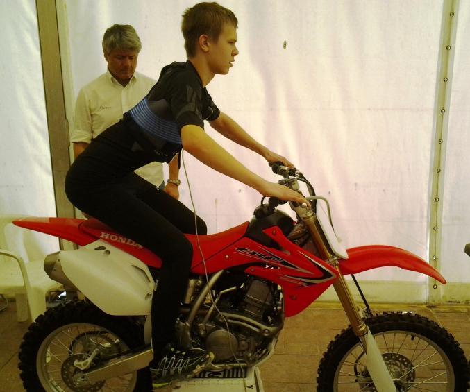 exercises. The purpose of these exercises is: - the increase of the quadriceps resistance in order for the correct motocross riding position to be kept for the longest time possible during the race.