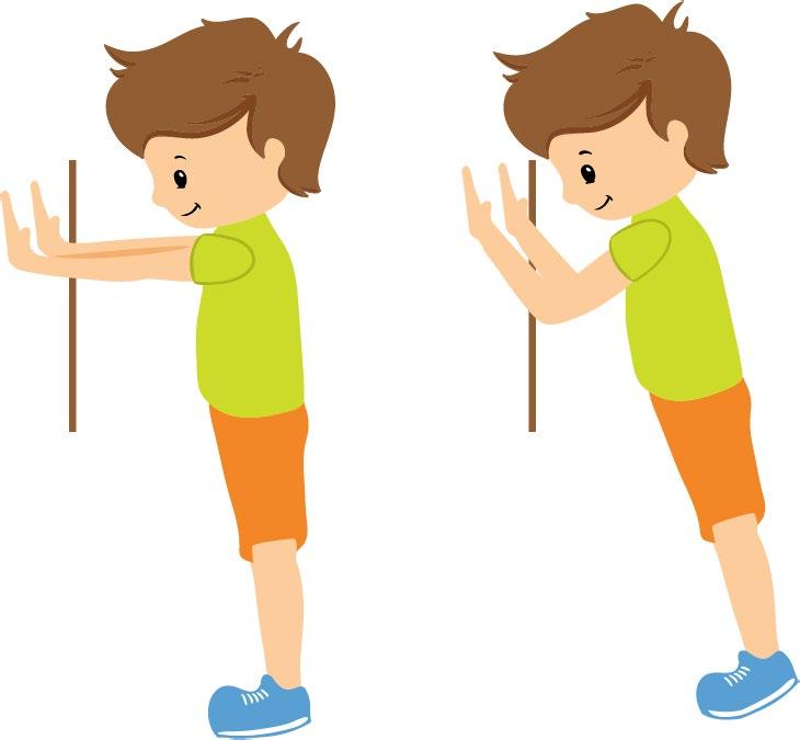4 Push your body back with your hands into a standing