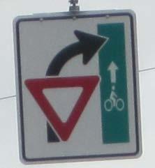 the cycle track is separated from the vehicle lanes.