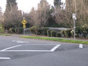 The markings raise awareness to motor vehicle drivers of the presence of bicyclists on a facility and indicate the proper location for bicyclists in the