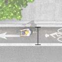 2 A standard bicycle lane is placed to the right of vehicular traffic in the same direction.