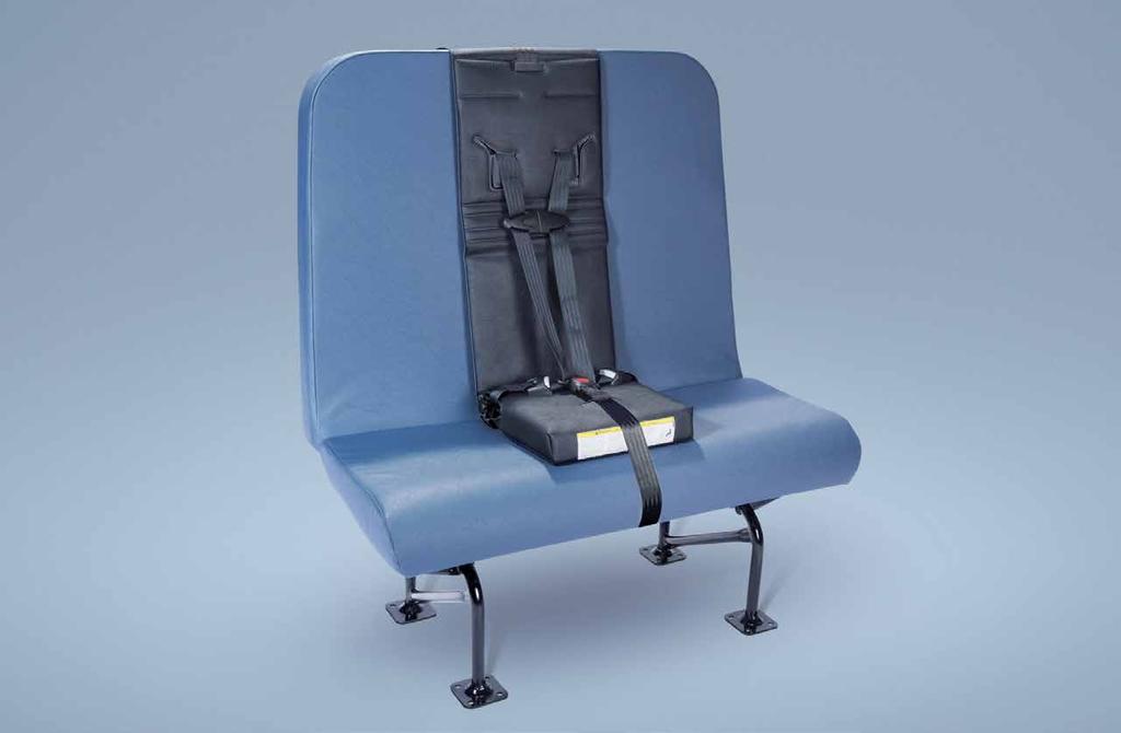 White Portable Child Restraint Seat (PCR) from HSM Transportation Solutions Designed for transporting young children, this innovative PCR
