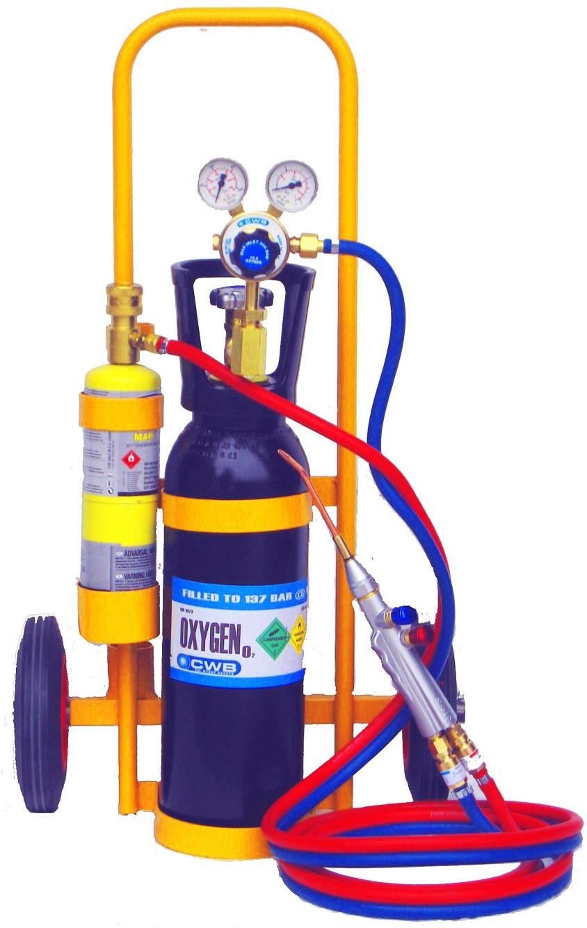 FlameTech Elite Introducing the FlameTech range of brazing equipment. No more expensive cylinder rental and charges from BOC or Air Products. Customer purchases complete kit including oxygen cylinder.