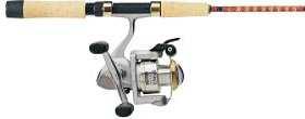 Point out and identify the parts of several types of rods and reels.