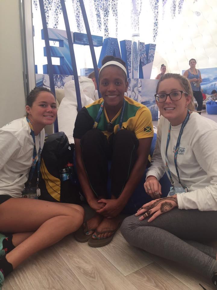 Team Members: Lara Butler, Lauren Hew and Geoff Butler The swimmers had the opportunity to compete in a 50m pool along side the world s best for 7 days.