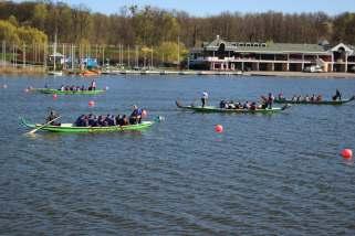drummer sitting in as the coxswains in each of the 4 boats were professionals from