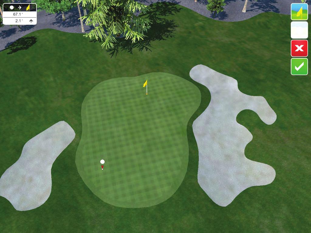 Chip & Putt To practice Chipping or Putting: 1. From the Main Menu screen, select Practice, and then Chip & Putt. 2. Select the Flag button in the top right corner. 3.