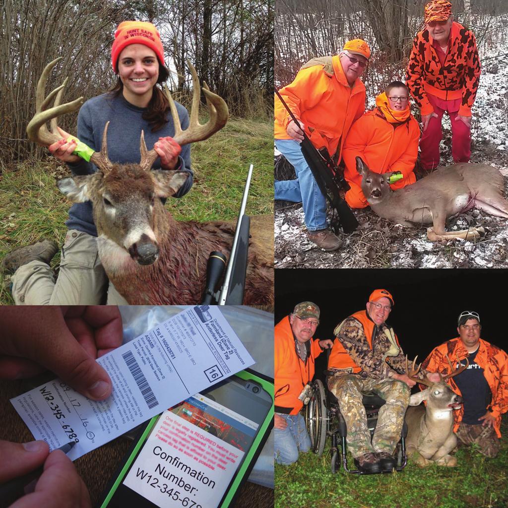 2016 Wisconsin Deer Hunting Regulations Take a youth hunting Find a new place to hunt Sponsor a disabled hunt If you leave it, tag it!