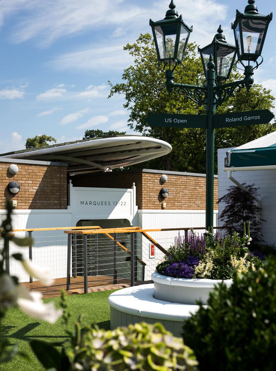 THE MARQUEE Nestled in a setting that is true to our original ideal of Tennis in