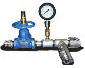Consists of one diaphragm type throttling valve, one in-line nonclogging protected gauge and shut-off valve.
