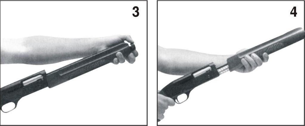 2) To assemble the gun, follow the steps below: 1.