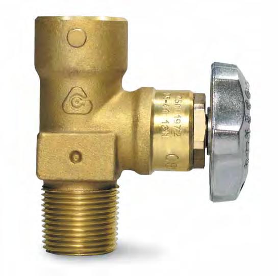 EDITION JULY 2010 PBO series Vertical Outlet Acetylene Valve with Hand Wheel For Collar Style Cylinders Rugged brass forged body manufactured by Cavagna Group O-Ring design provides industries best