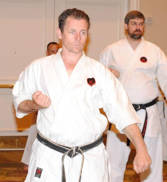 His commitment and deep understanding of Goju-Ryu Karate has been enhanced through the study of other martial arts such as Japanese Sword, Philippine Knife Arts, Thai Kickboxing, and Chinese Wushu.
