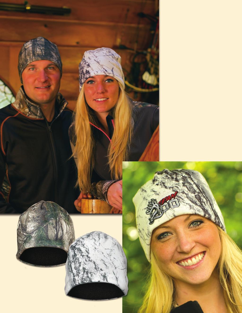 CAMO SKULL CAP Fleece-Lined Knit Skull Cap Take the chill off with this great-fitting skull cap.