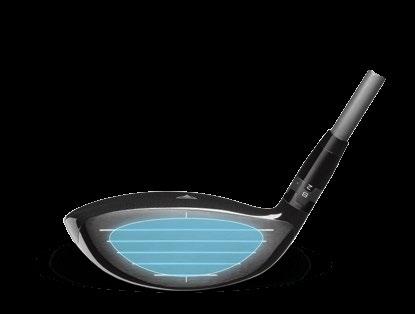 provides ball speed preserving forgiveness.