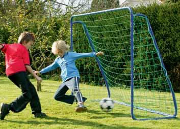 Includes 2 attachment cords, 6 m long. Dim.: 1.30 m 0.90 m, 70 cm deep at the top and bottom. Mini goal net like item 1210-01 but with a mesh size of 45 mm. for goals measuring 2.40 m 1.60 m No.