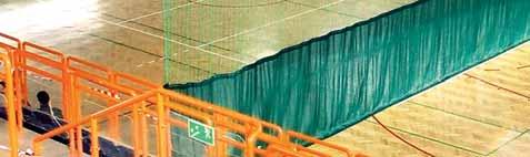 7222 Tarpaulin 7710/775 attached/sewn on to safety net 200F045.