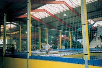 209-045-05 Play Area Safety Net No-Climb nets makes the nets more difficult to climb, thus providing additional safety. No. 204F008 No. 203-008 NEW Knotless netting in approx 1.
