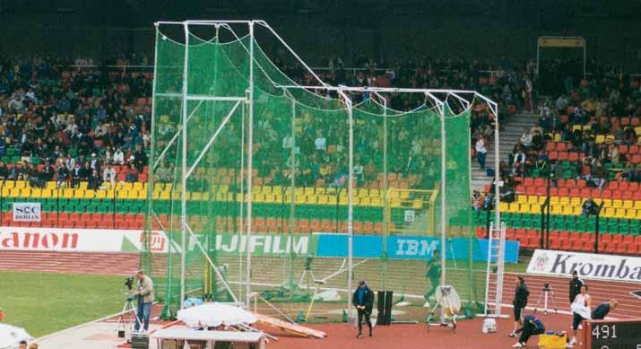 Other Sports 7.5 No. 640-01 Hammer and Discus Safety Nets Our hammer and discus safety nets are manufactured in approx. 5 mm high tenacity polypropylene.