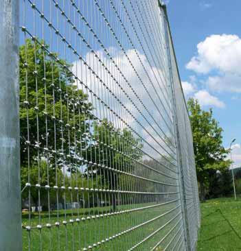 Anti-Vandalism Nets 10.7 Huck-DRALO -ball stop modular fencing system NEW The Huck-Dralo ball stop modular fencing system consists of a basic module that comes in a standard 5 m width and 5 m height.
