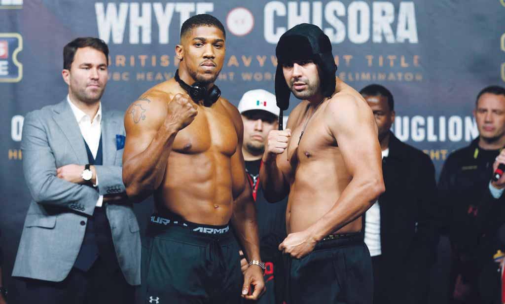 6 Gulf Times SPORT BOXING Joshua eyes Klitschko prize in Molina bout Chisora punished but bout to go ahead I will make Eric look like a novice. It s a breaking-down job.