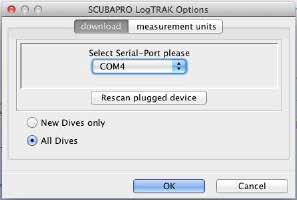 6.2 Introduction to Scubapro LogTRAK LogTRAK is the software that allows the M2 to communicate with a Windowsbased PC or