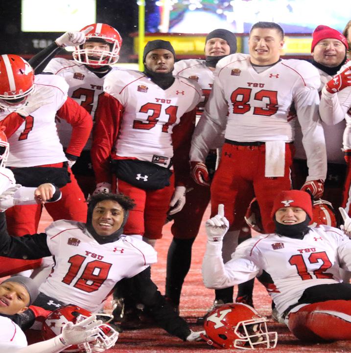 Jacksonville State. Youngstown State celebrates its 40-38 upset over No.
