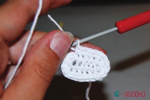 how to increase, decrease, crochet in the back loop only, sew an open piece to a closed one.