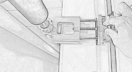 Remember: The vise grips only need to attach from door jamb (little ridge your door closes