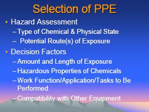 CHEMICAL PROTECTIVE CLOTHING DurabilityCONSIDERATIONS.