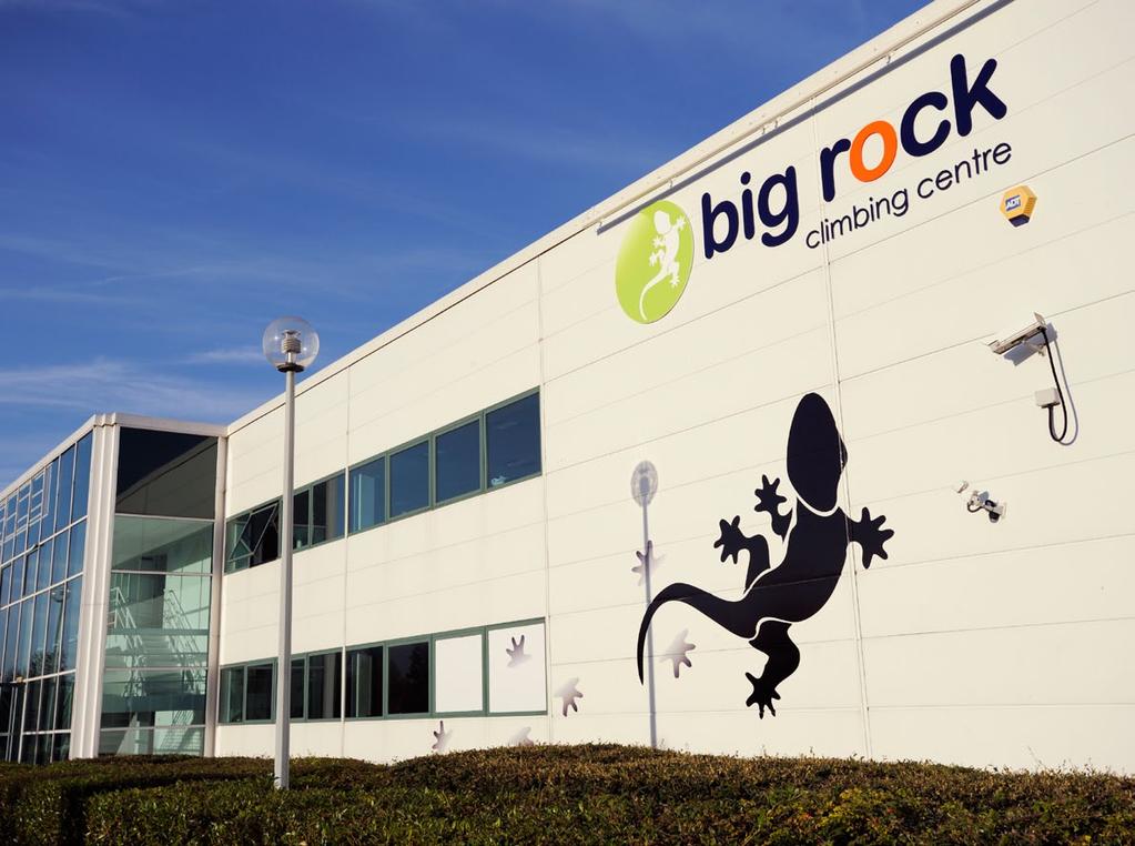 BIG ROCK Welcome to big rock Indoor climbing at Big Rock Climbing Centre is an exhilarating activity offering exciting physical and mental challenges at a level specific to the individual.