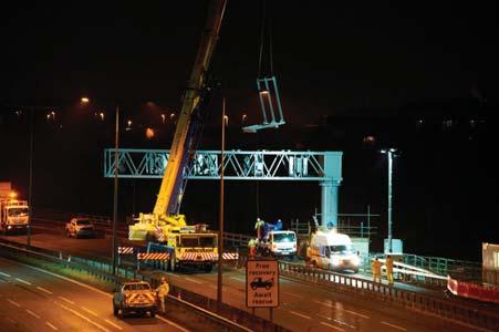 Building a smart motorway Work has been taking place which involved the removal of the old steel barrier, hardening the central reservation, installing a new concrete barrier and resurfacing the